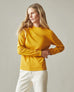 Women's Vintage Crew Long Sleeve Tee - Washed Golden Yellow